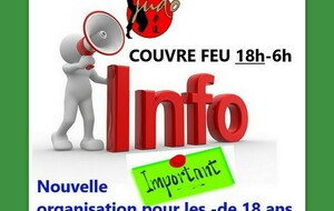 COUVRE FEU 18H - NOUVELLE ORGANISATION