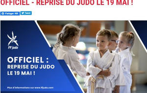 REPRISE DU JUDO ET REOUVERTURE DES DOJOS LE 19 MAI