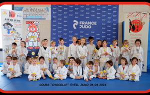 COURS "CHOCOLAT" EVEIL JUDO - AVRIL 2026