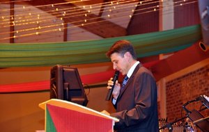 Notre président lors du discours d'ouverture 
