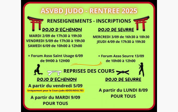 RENTREE 2025 - INSCRIPTIONS ET RENSEIGNEMENTS