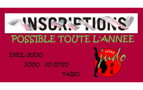 RAPPEL IMPORTANT... L'ASVBD JUDO VOUS ACCUEILLE...