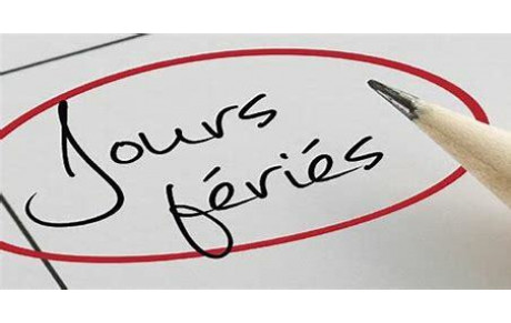 JOURS FERIES DU MOIS DE MAI ET PONT DE L'ASCENSION