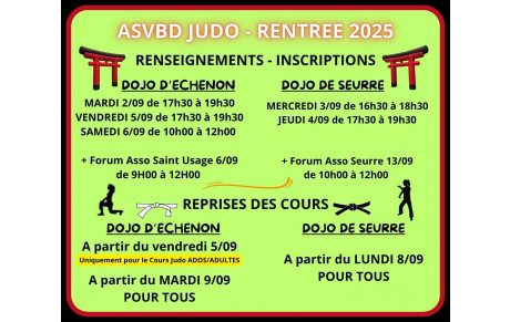 RENTREE 2025 - INSCRIPTIONS ET RENSEIGNEMENTS
