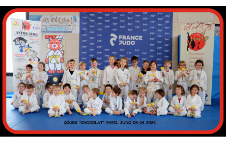 COURS "CHOCOLAT" EVEIL JUDO - AVRIL 2026